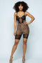 Alexa Leopard Lace Detail Romper